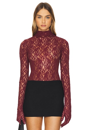 Free People Sweet Memories Turtleneck in Rose REVOLVE