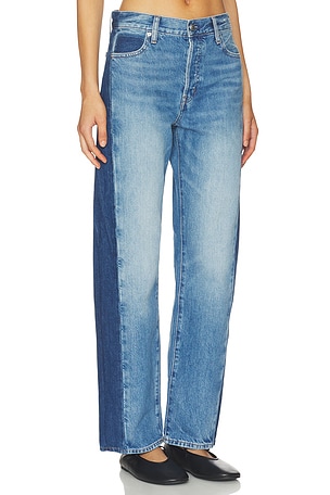 Madewell Pieced Barrel Jeans in Blue