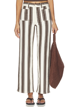 The Emmy Wide Leg Striped Madewell