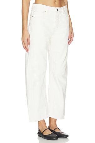 Madewell Darted Barrel Jeans in White