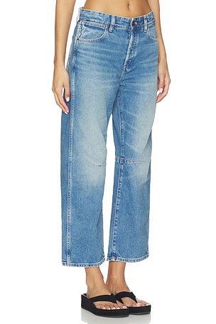 Madewell Darted Barrel Jeans in Blue