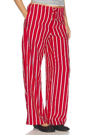 Madewell Pull On Pants in Red