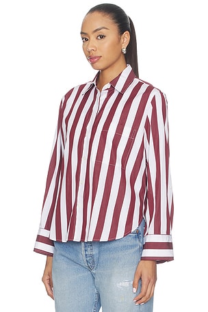 Madewell Yneck Shirt in Multi