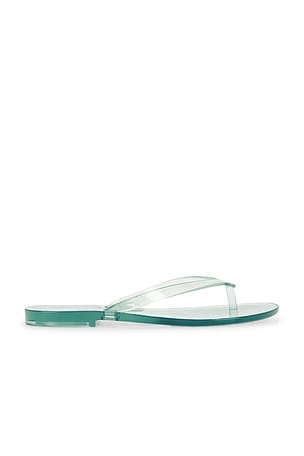 Madewell x Melissa Jelly Thong Flip Flop in Green. Size 7. Also