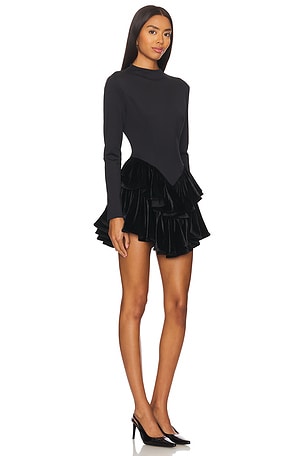 Mother of All Cha Mini Dress in Black