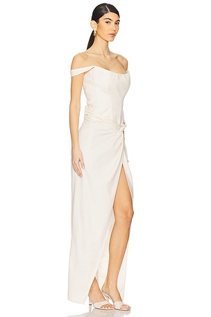 Mother of All Olive Dress in Cream