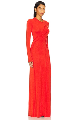 Mother of All Pepper Maxi Dress in Orange
