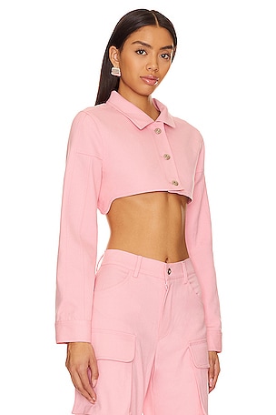 Mother of All Kiko Crop Jacket in Pink