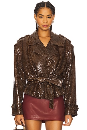 Brooklyn Trench Leather Coat Mother of All