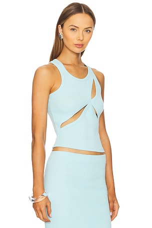 Mother of All Ariel Rib Top in Baby Blue