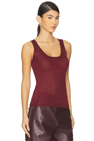Mother of All Elena Tank Top in Burgundy. Size XS. Also