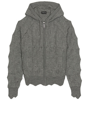 Spiked Zip Up Hoodie MADFRENZY
