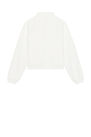 MADFRENZY Striped Track Jacket in White
