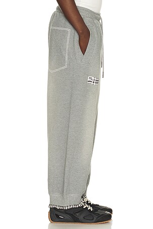 MADFRENZY Layered Sweatpants in Grey. Size L. Also