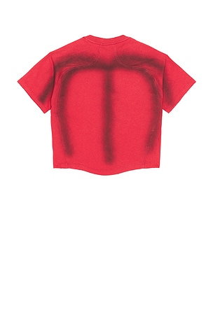 MADFRENZY Bitch Cropped T-Shirt in Red