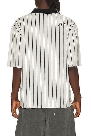 MADFRENZY Knit Polo in Grey