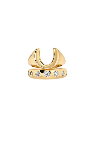 Horseshoe & 7 Stone Ring Set MEGA