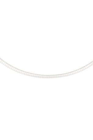 MEGA Omega 4 Necklace in Metallic Silver