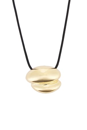 MEGA Brioche Necklace in Metallic Gold