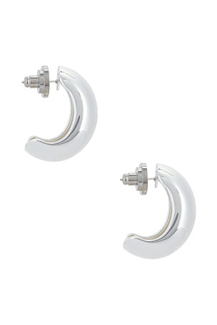 MEGA Bulles Earrings in Metallic Silver
