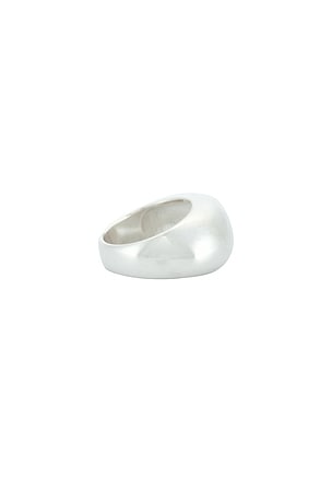 MEGA Bubble Dome Ring in Metallic Silver