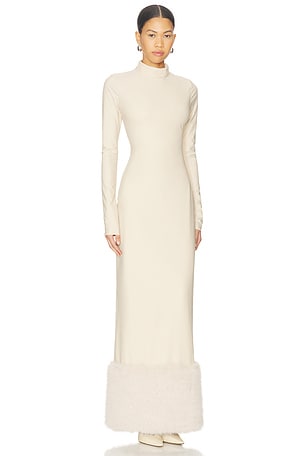 Mariandree Gaitan Hannah Dress in Beige