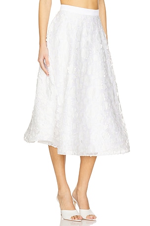 Mariandree Gaitan Zoe Midi Skirt in White
