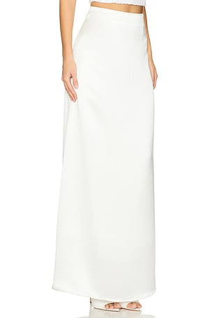 Mariandree Gaitan Annalise Silk Skirt in White