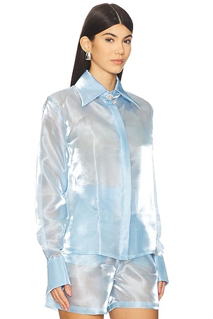 Mariandree Gaitan Athenea Blouse in Blue