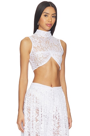Mariandree Gaitan Maite Top in White