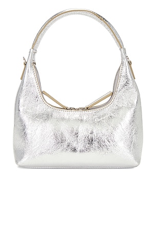 MARGESHERWOOD Mini Hobo Bag in Metallic Silver
