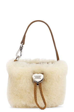 Shearling Drawstring Pouch MARGESHERWOOD