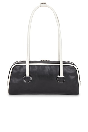 MARGESHERWOOD Soft Baguette Shoulder Bag in Grey