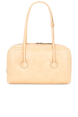 MARGESHERWOOD Soft Boston Shoulder Bag in Beige