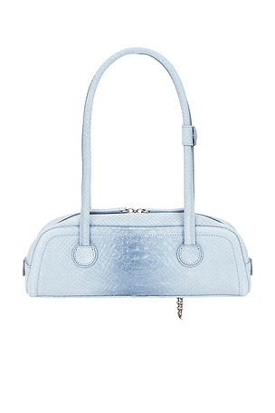 MARGESHERWOOD Soft Boston East / West Mini Shoulder Bag in Baby Blue