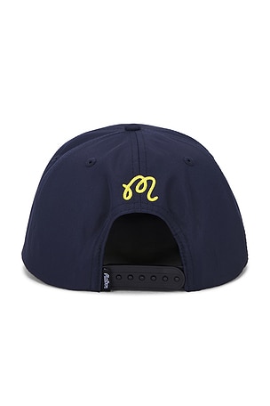 Malbon Golf Yacht Club Snapback Hat in Blue