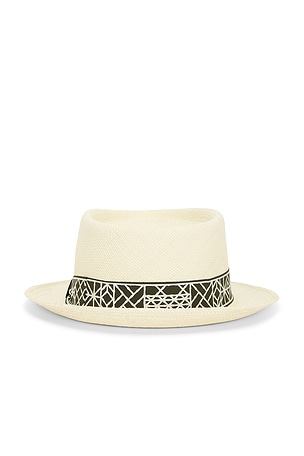 Malbon Guarapo Straw Hat in Cream