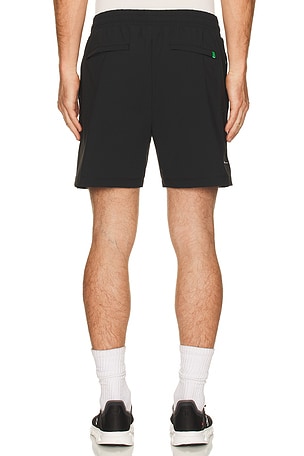 Malbon Golf Performance Poly Tech Shorts in Black
