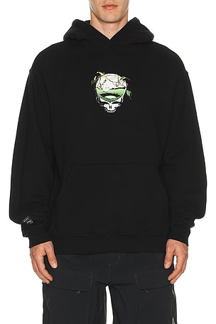 Malbon Golf x Grateful Dead Fesque Hoodie in Black