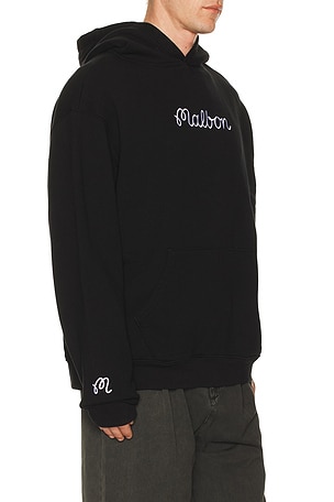 Malbon Golf Fesque Hoodie in Black