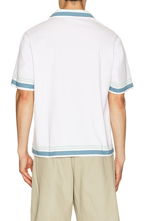 Malbon Ventura Camp Shirt in White