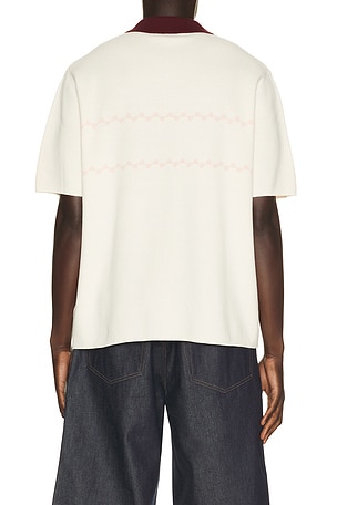 Malbon Benny Sweater Polo in White