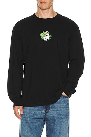 Malbon Golf x Grateful Dead Gorse Tee in Black