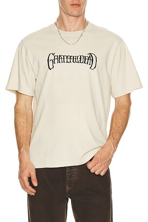 Malbon Golf x Grateful Dead Bermuda Tee in Cream