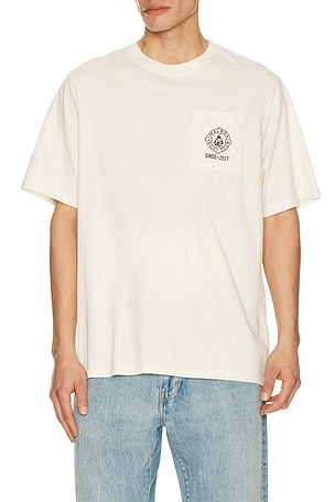 Malbon Golf Vista Keel Tee in Cream