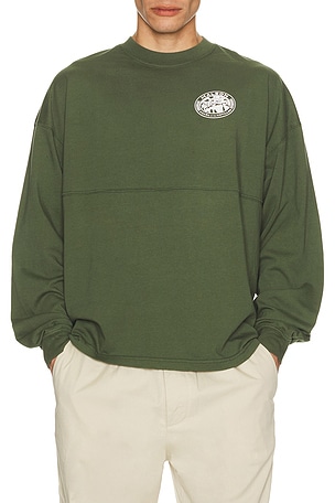 Malbon Golf Horizon Tee in Olive