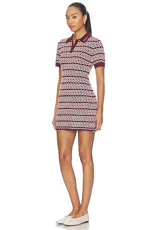 Malbon Clara Dress in Burgundy