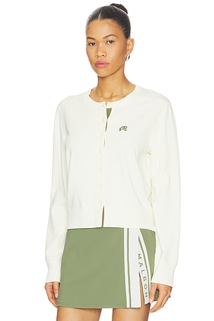 Malbon Golf Maray Cardigan in Cream