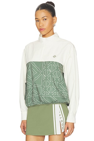 Malbon Golf Rosa Pullover in Cream,Olive