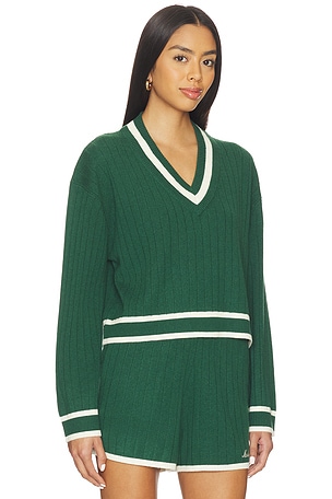 Malbon Golf Willow Sweater in Dark Green